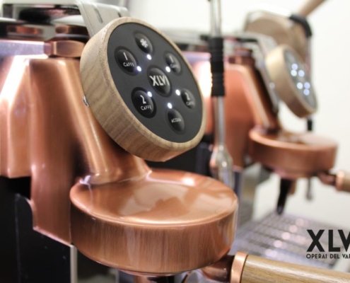 XLVI Steamhammer Black cattiva with wood and copper